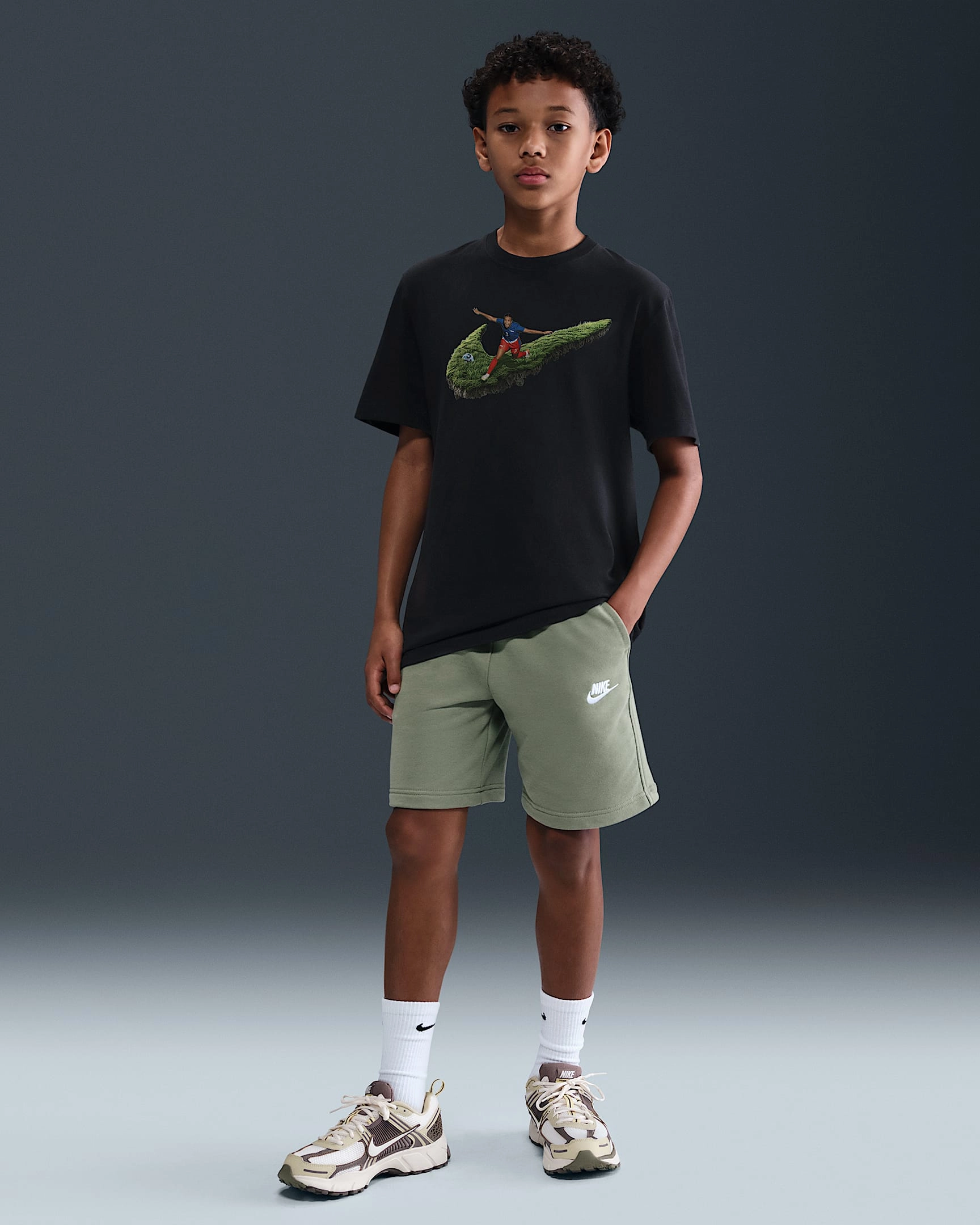 Clark's Court Conquest: Kids' Nike Tee for the Big Win!
